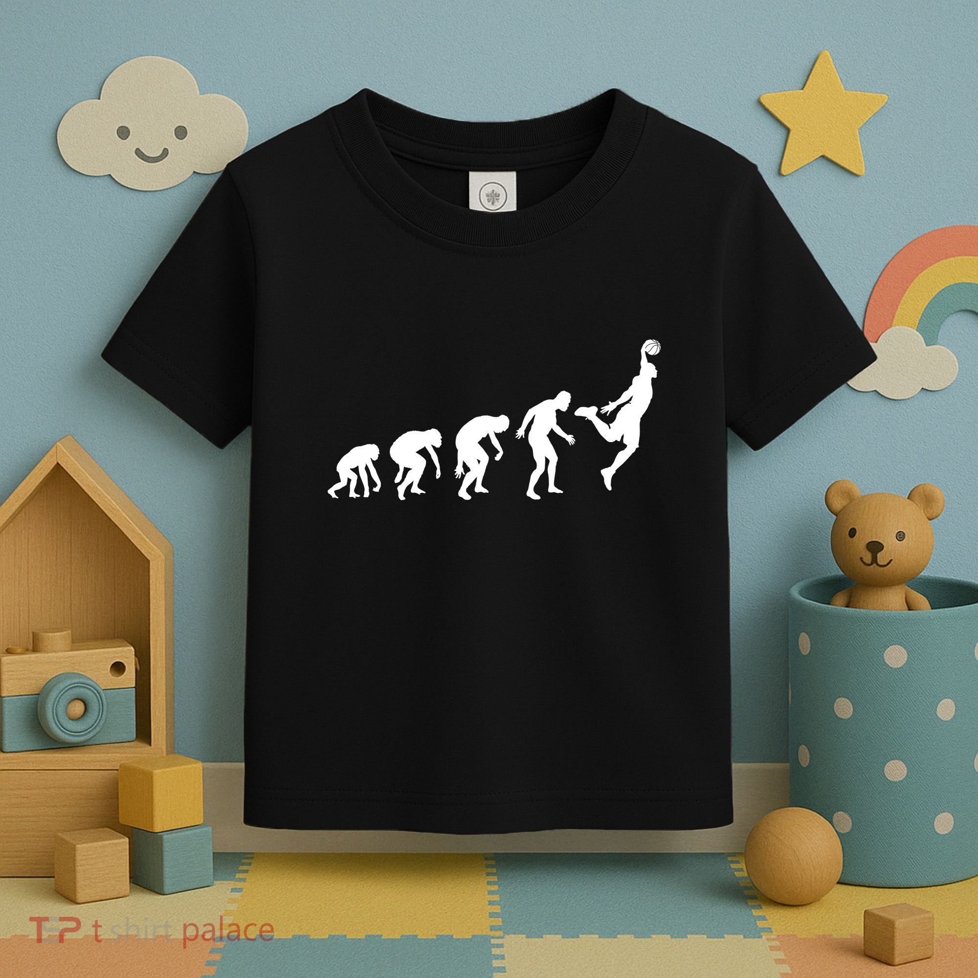 Evolution of a Hooper Basetball Player Design Toddler T-Shirt