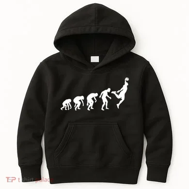 Evolution of a Hooper Basetball Player Design Kids Hoodie