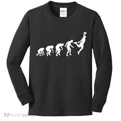 Evolution of a Hooper Basetball Player Design Kids Long Sleeve Shirt