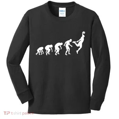 Evolution of a Hooper Basetball Player Design Kids Long Sleeve Shirt