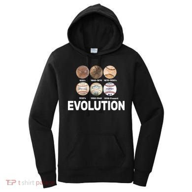 Evolution Of Baseball Women's Hoodie