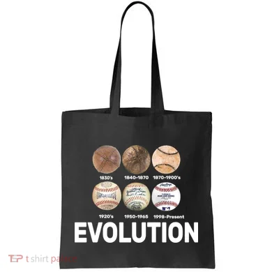 Evolution Of Baseball Tote Bag