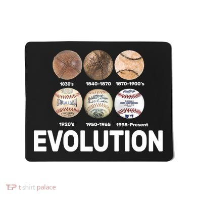 Evolution Of Baseball Mousepad