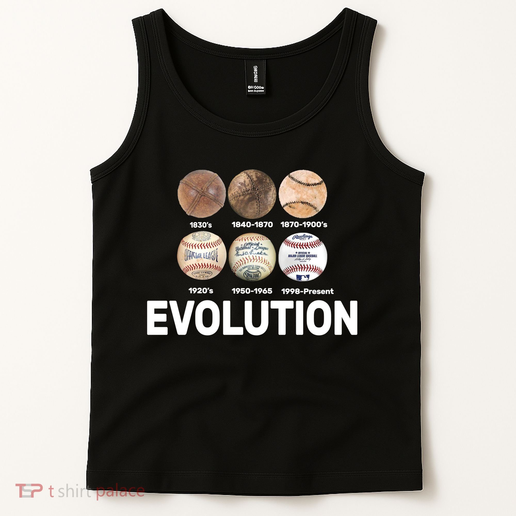 Evolution Of Baseball Tank Top