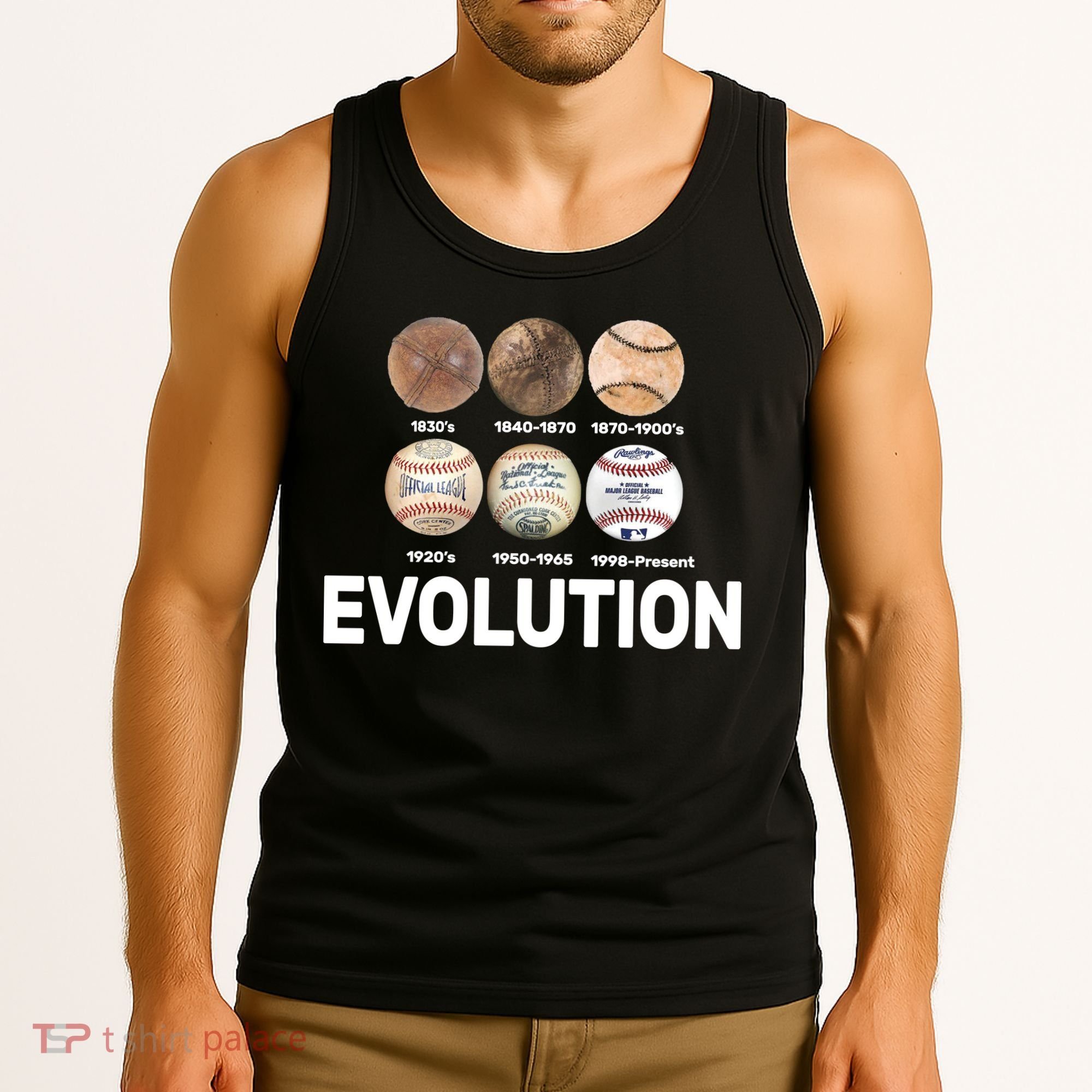Evolution Of Baseball Tank Top
