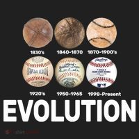 Evolution Of Baseball Golf Towel thumb 3