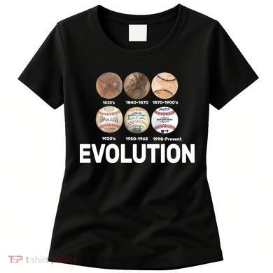 Evolution Of Baseball Women's T-Shirt