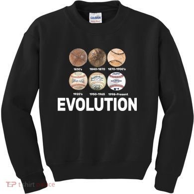 Evolution Of Baseball Kids Sweatshirt