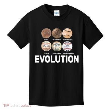 Evolution Of Baseball Kids T-Shirt