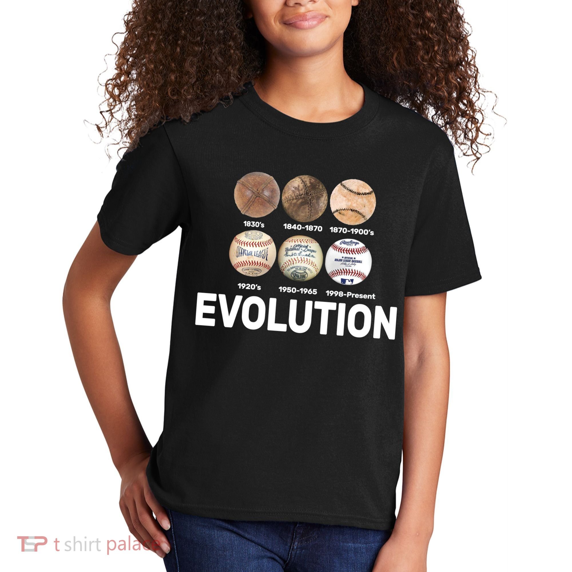 Evolution Of Baseball Kids T-Shirt