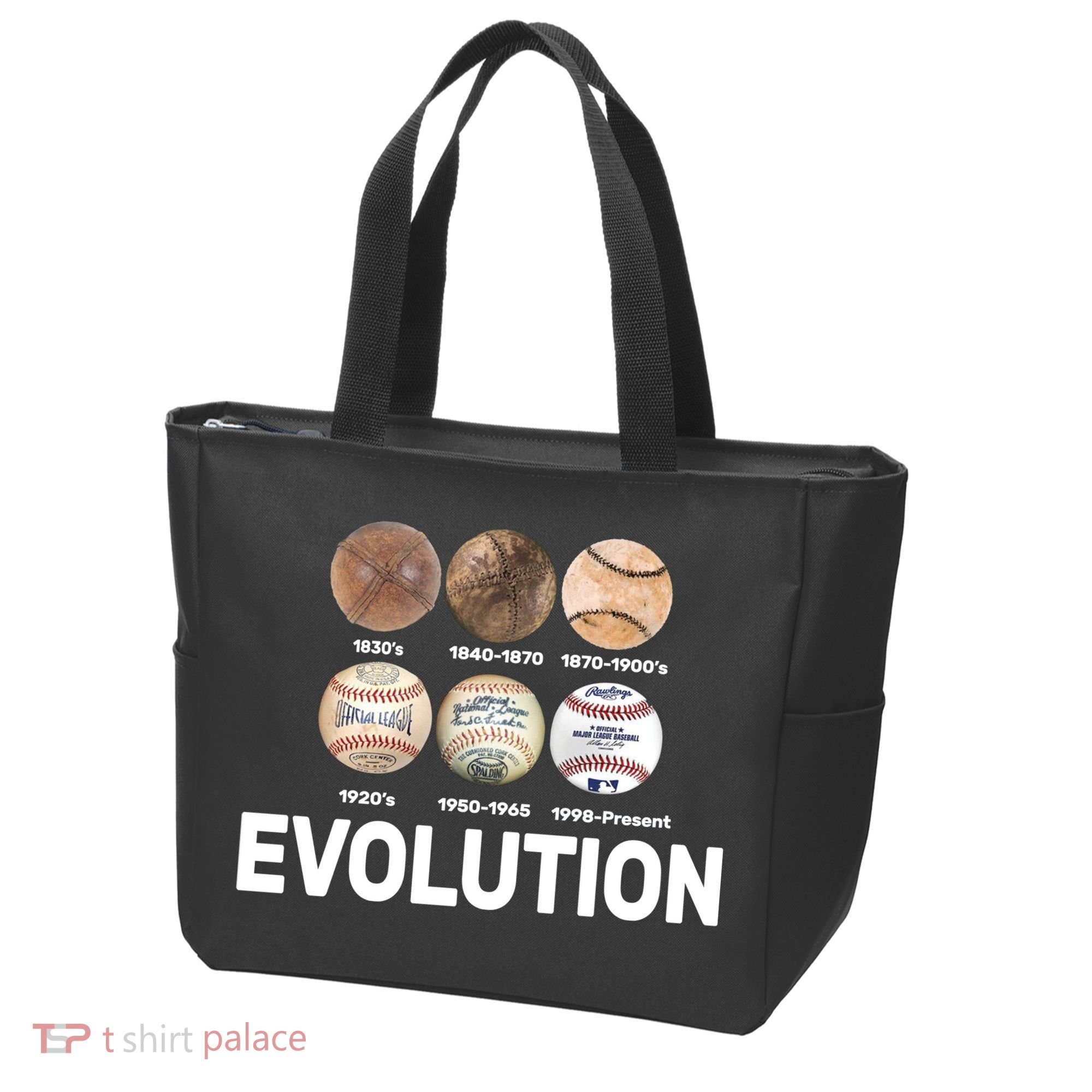 Evolution Of Baseball Tote Bag