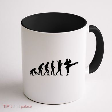 Evolution of Karate Coffee Mug back