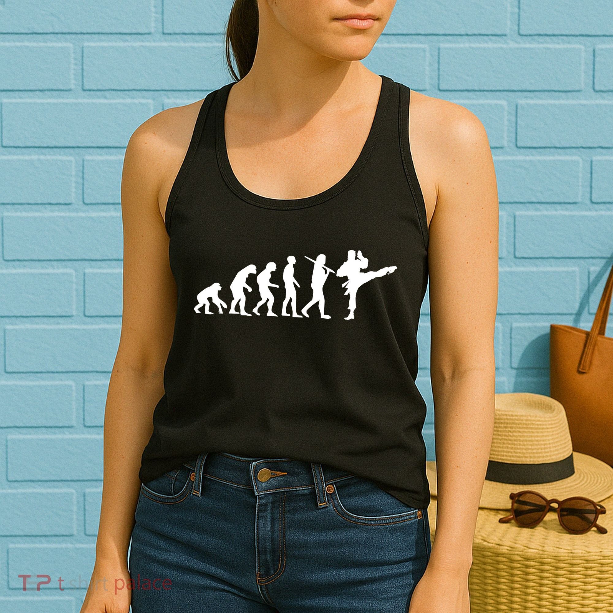 Evolution of Karate Women's Tank Top
