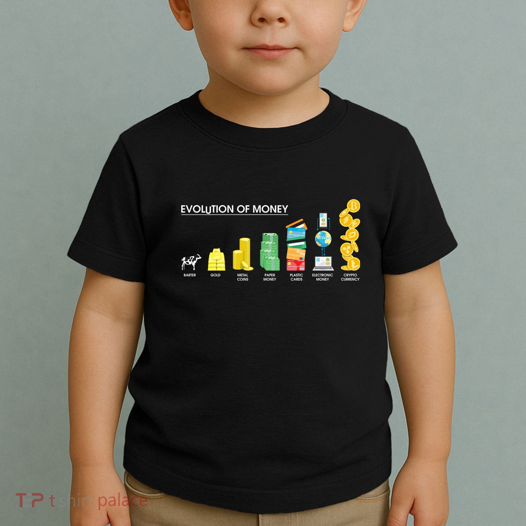 Evolution of Money Toddler T-Shirt