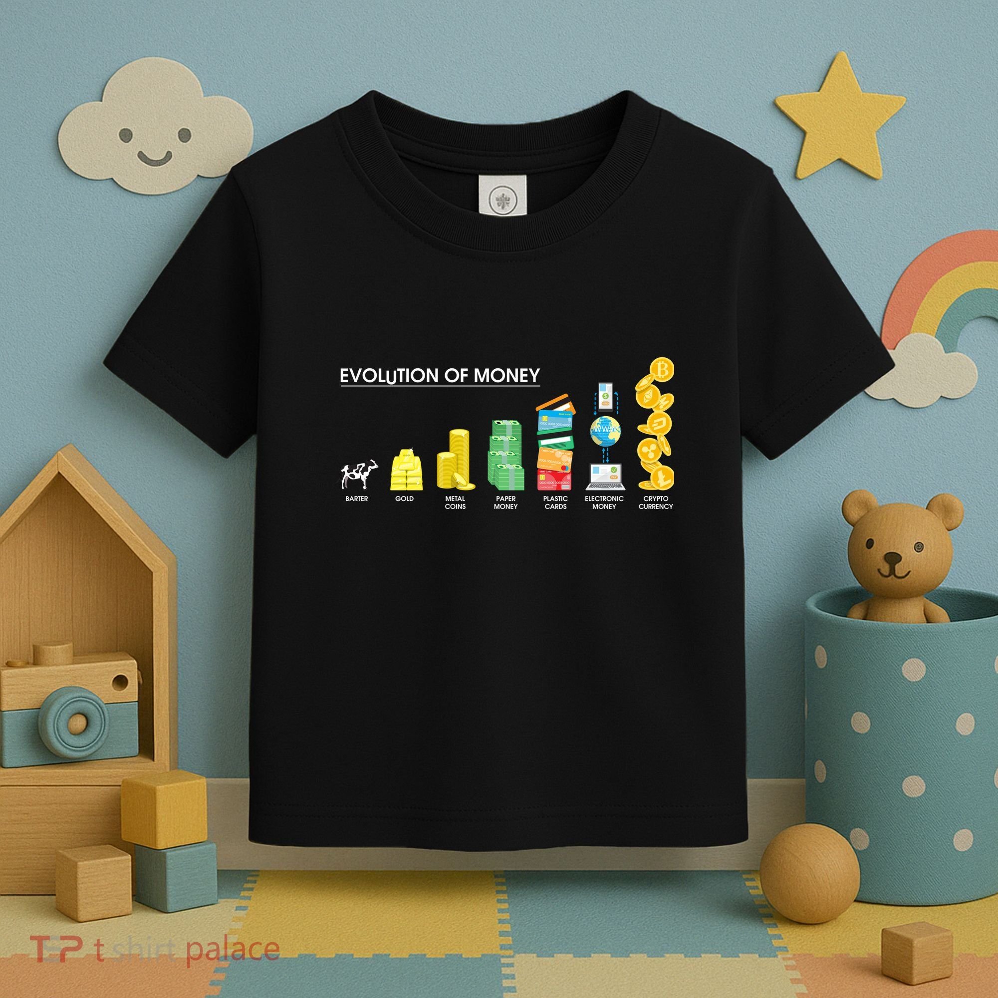 Evolution of Money Toddler T-Shirt