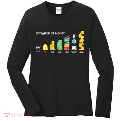 Evolution of Money Women's Long Sleeve Shirt