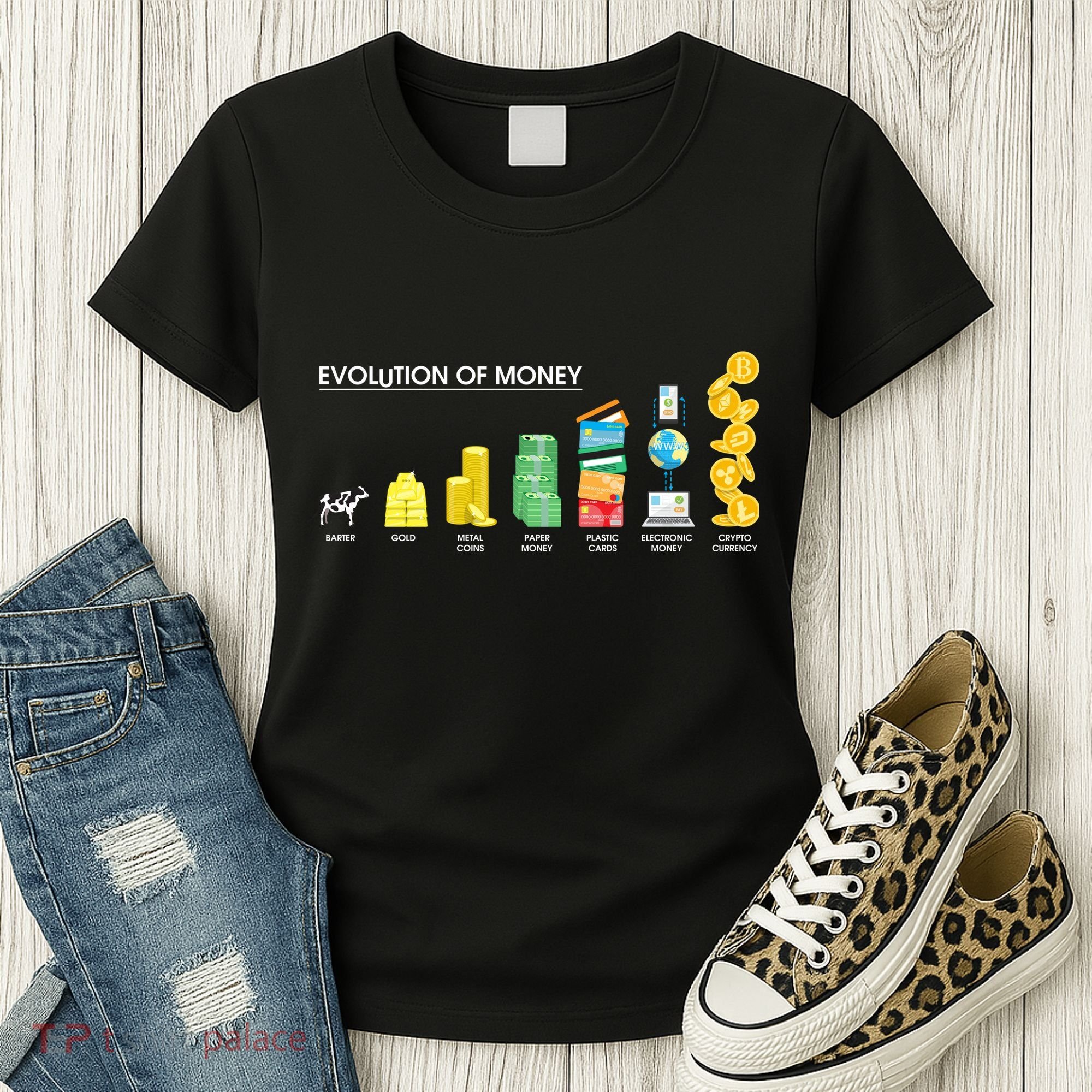 Evolution of Money Women's T-Shirt