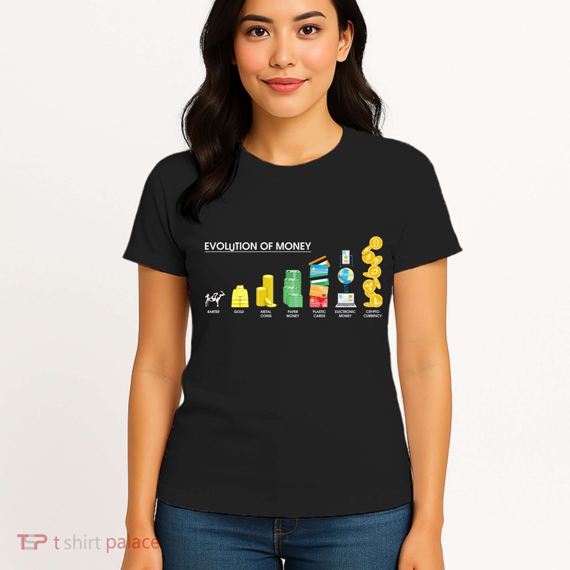 Evolution of Money Women's T-Shirt