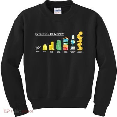 Evolution of Money Kids Sweatshirt