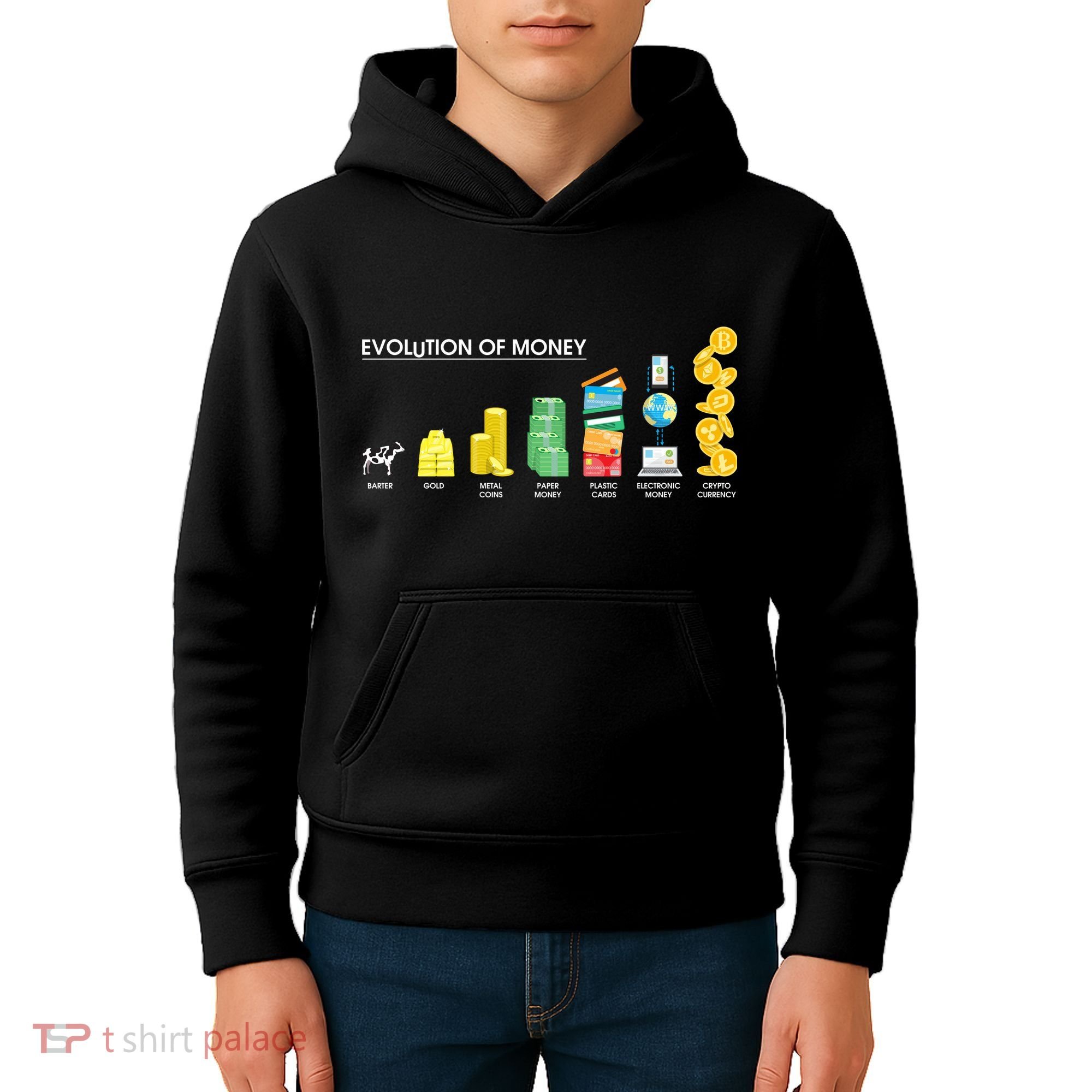 Evolution of Money Kids Hoodie