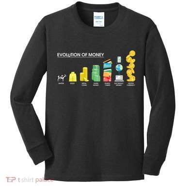 Evolution of Money Kids Long Sleeve Shirt