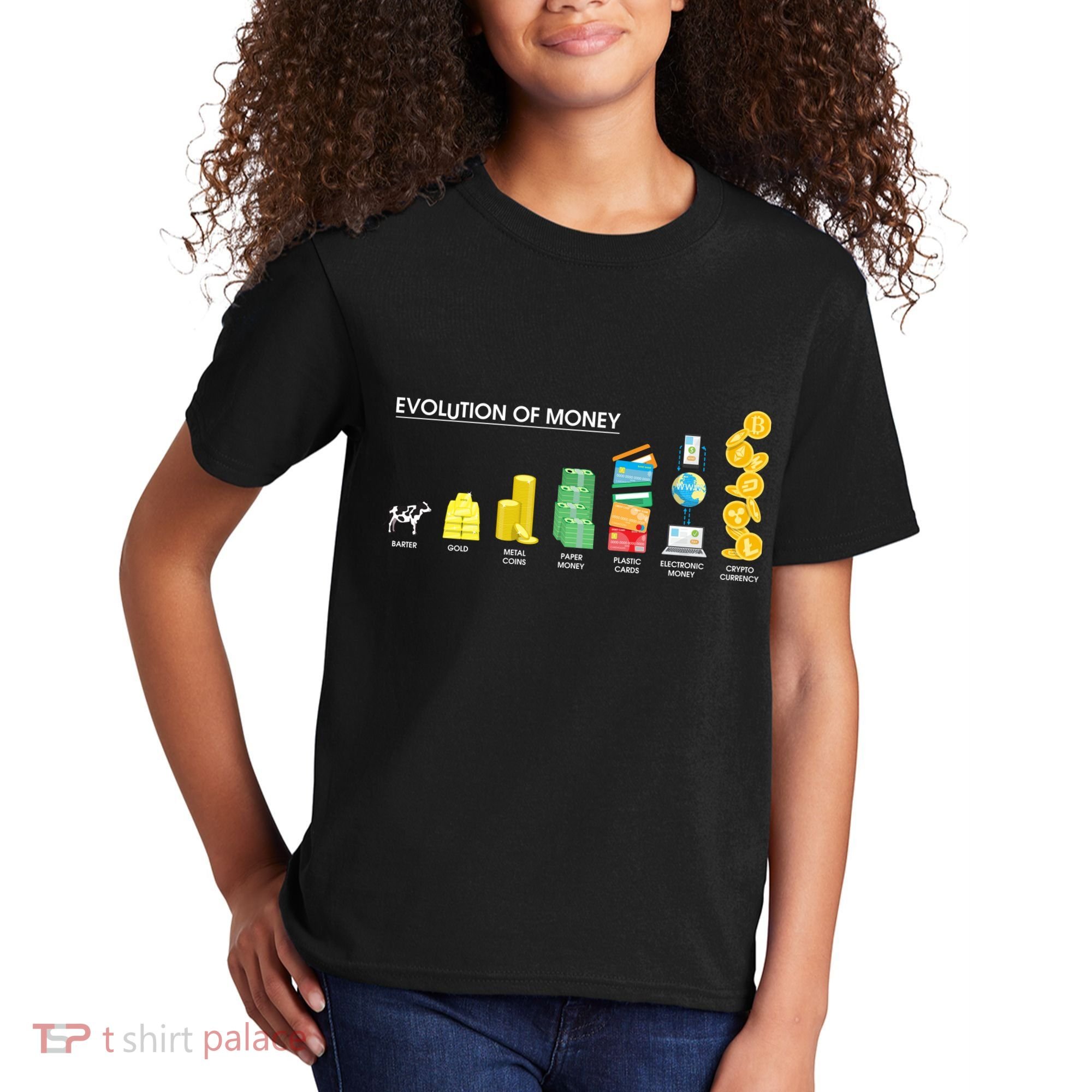 Evolution of Money Kids T-Shirt
