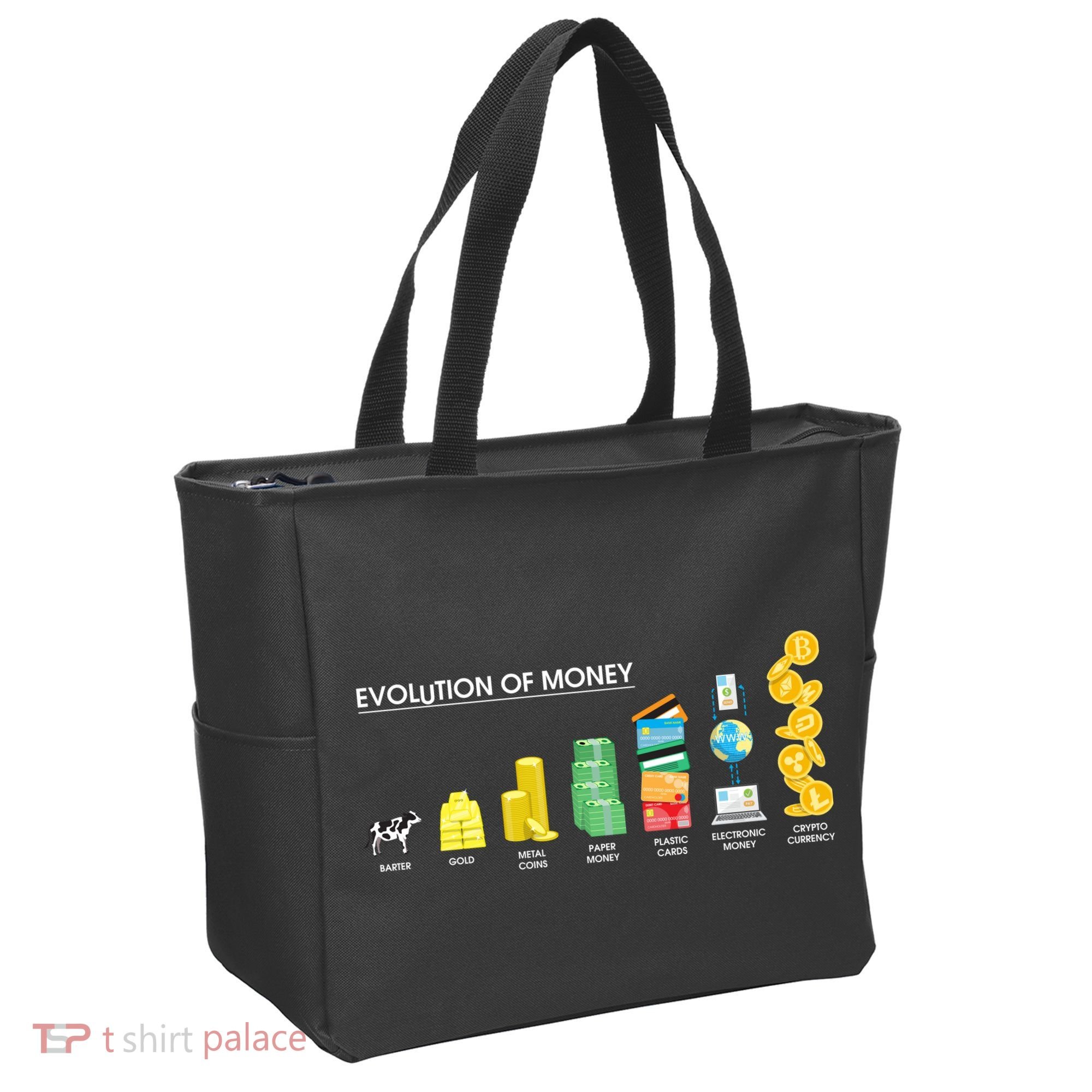Evolution of Money Tote Bag