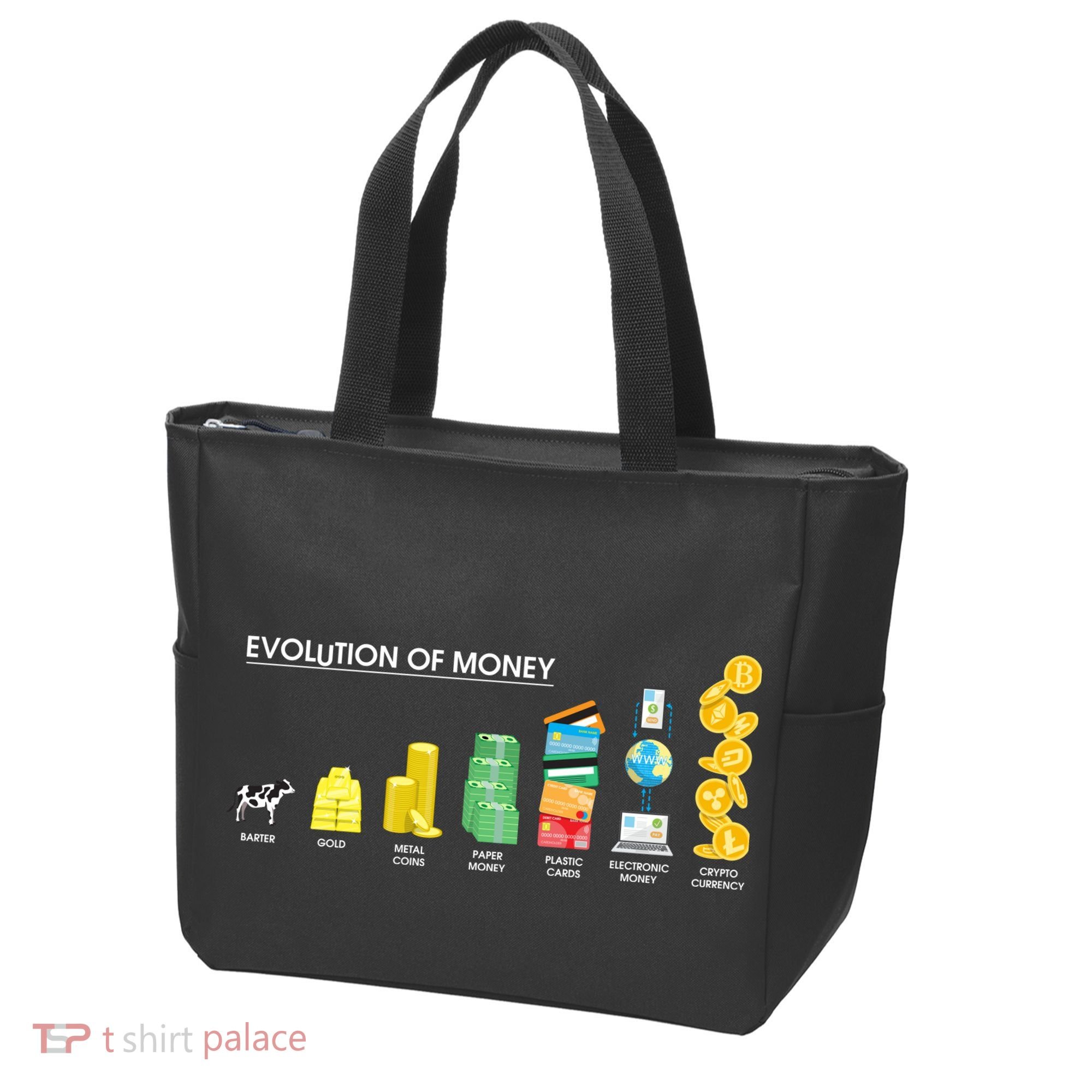Evolution of Money Tote Bag