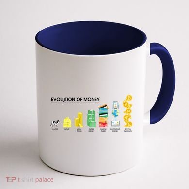 Evolution of Money Coffee Mug back