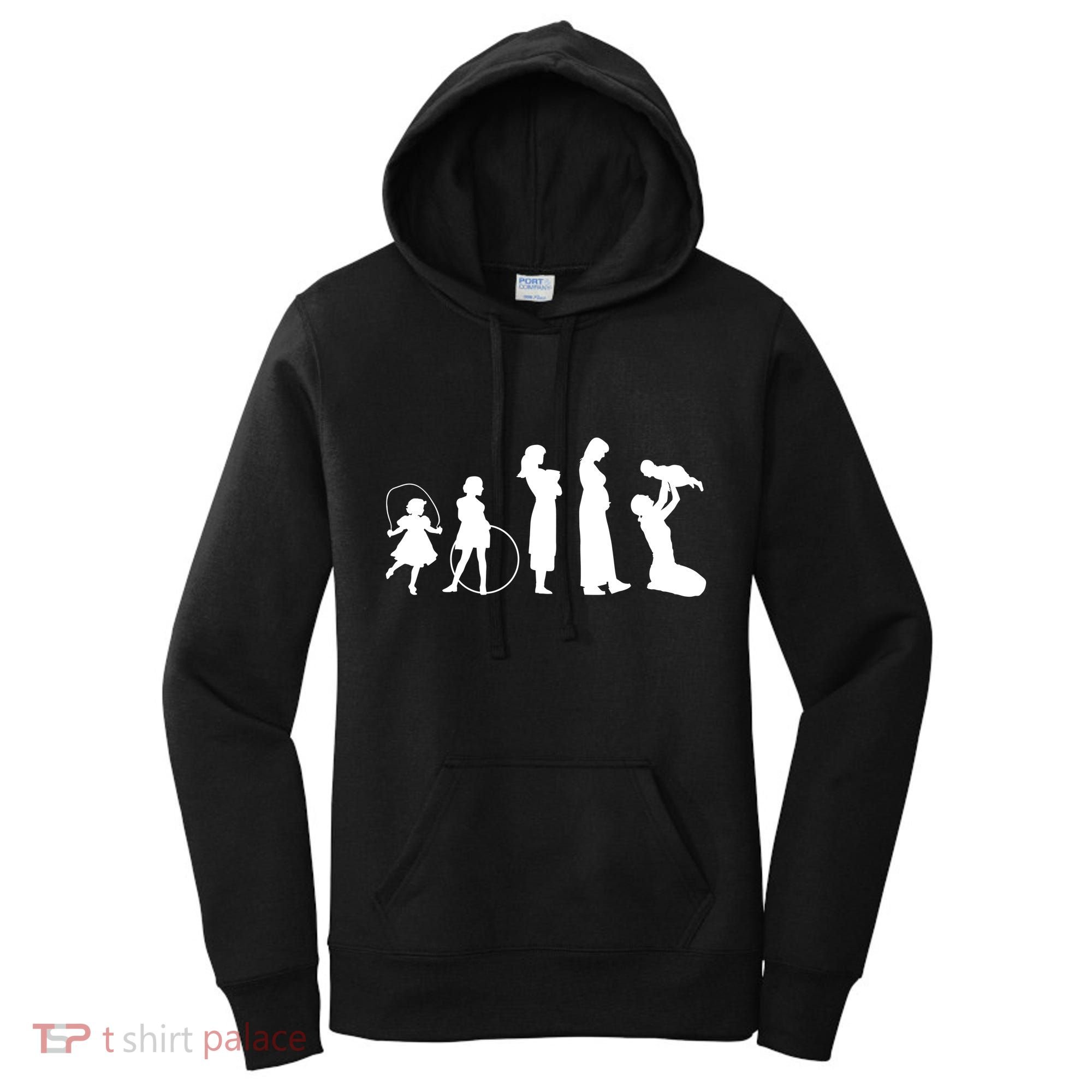 Evolution Of Mother Women's Hoodie