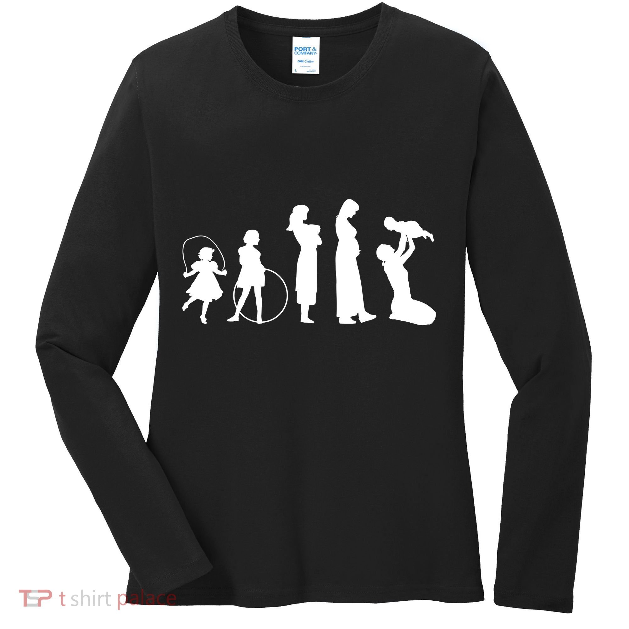 Evolution Of Mother Women's Long Sleeve Shirt