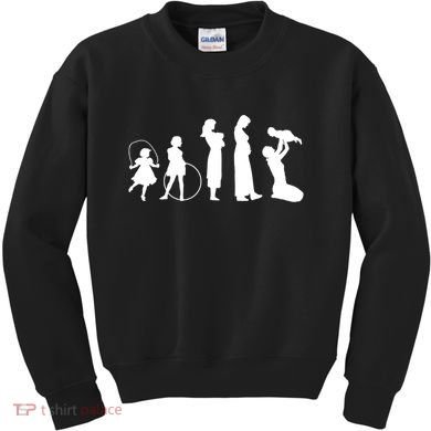 Evolution Of Mother Kids Sweatshirt