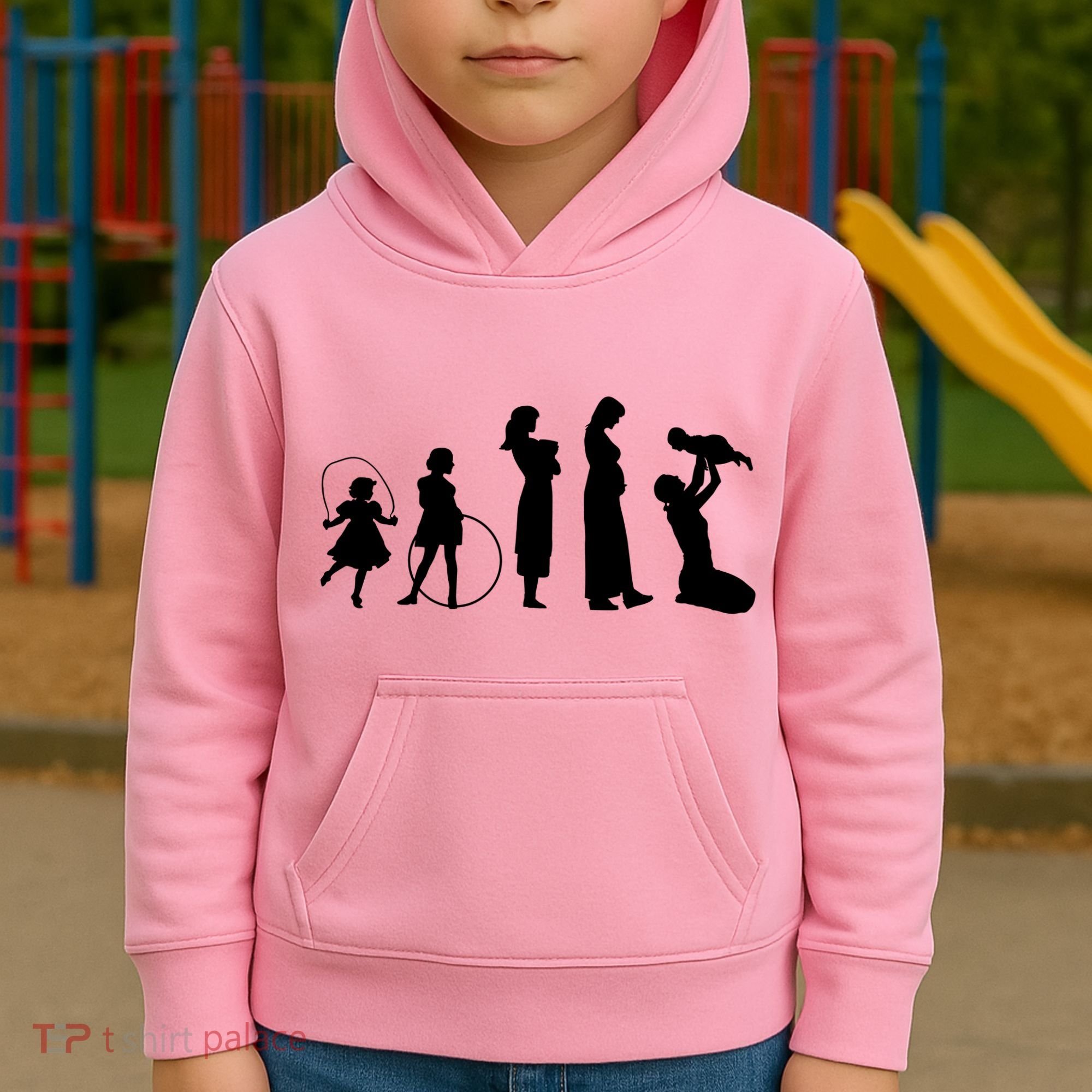 Evolution Of Mother Kids Hoodie