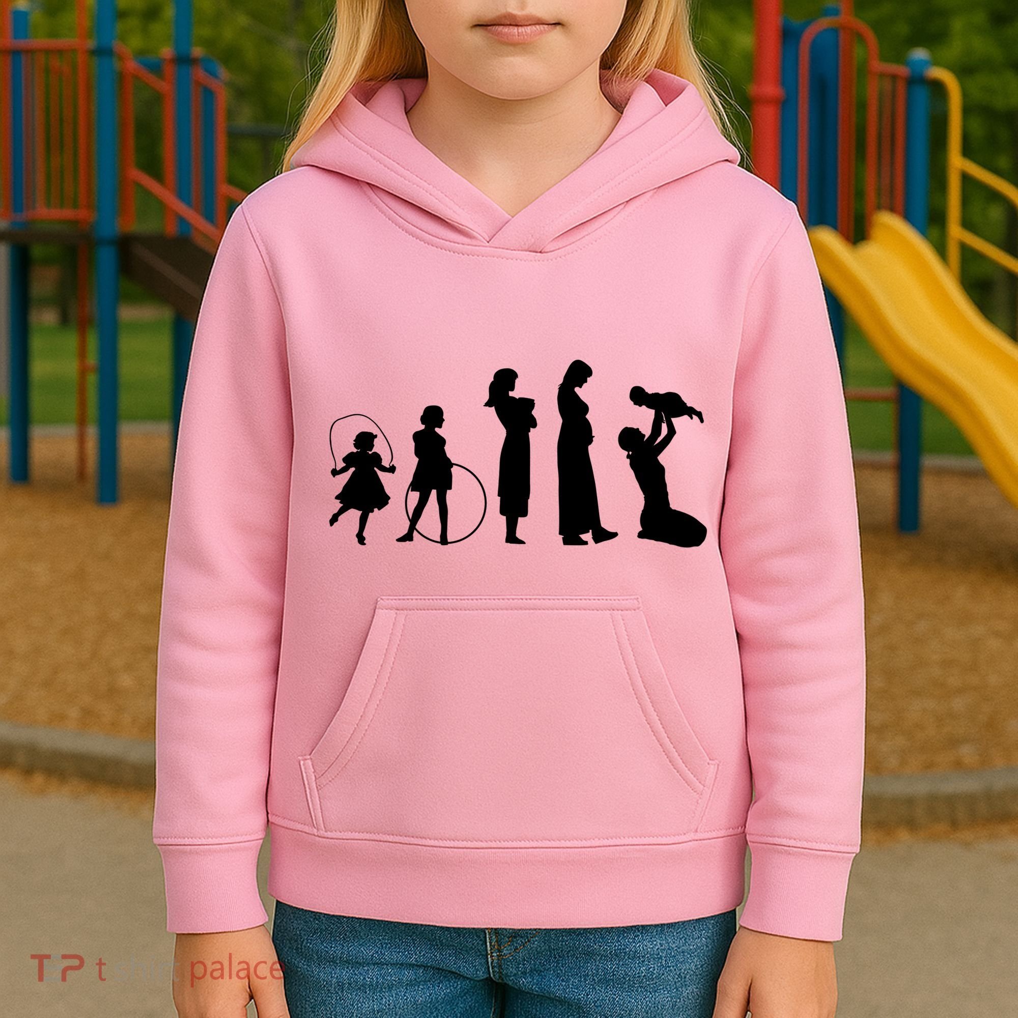 Evolution Of Mother Kids Hoodie