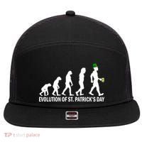 Evolution of St. Patrick's Day 7 Panel Mesh Trucker Snapback Hat thumb 0