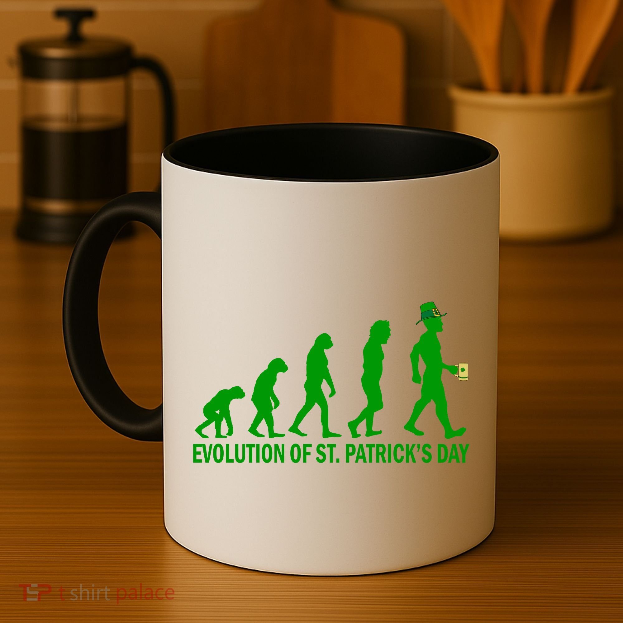 Evolution of St. Patrick's Day Coffee Mug
