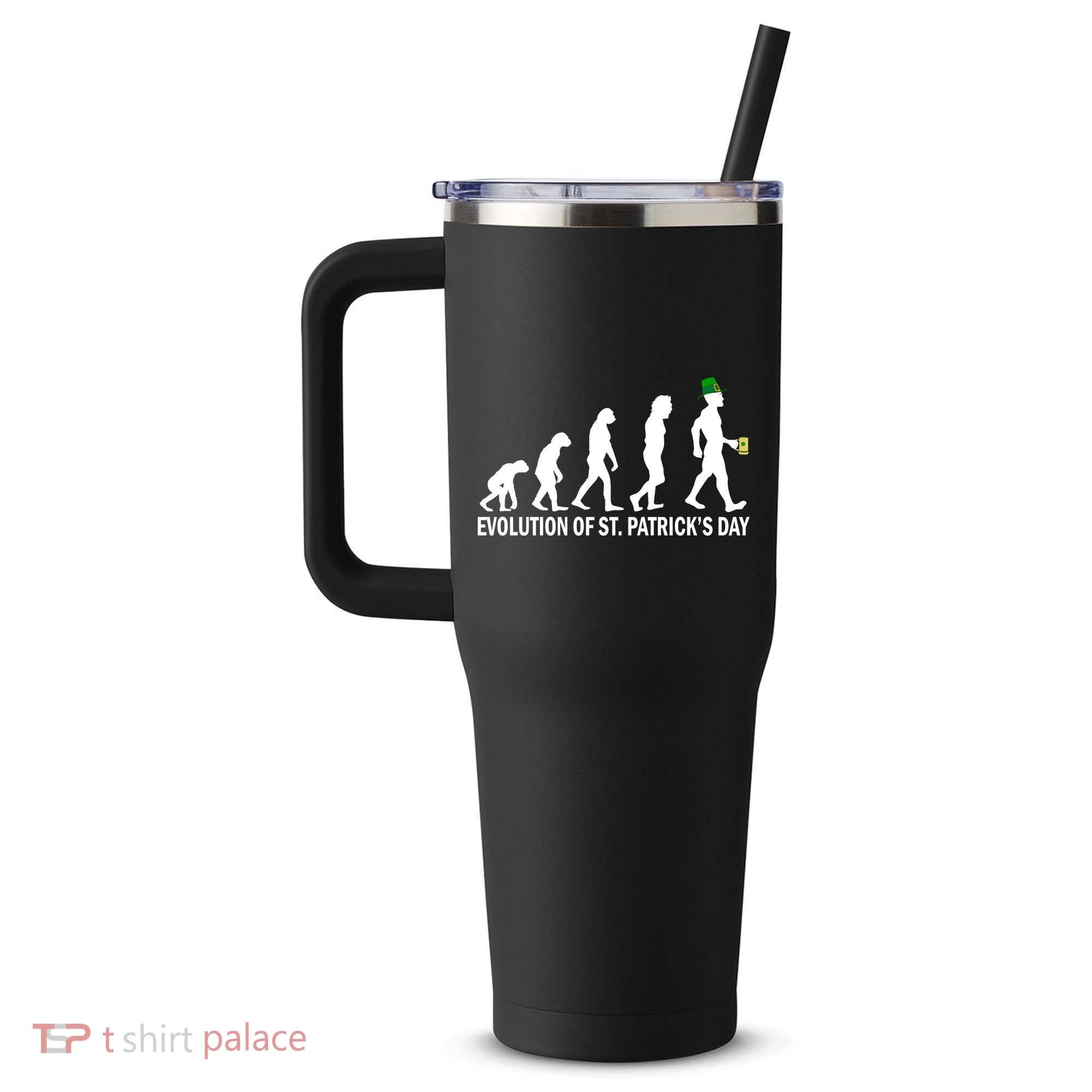 Evolution of St. Patrick's Day 40oz Vacuum Insulated Stainless Steel Travel Tumbler