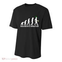 Evolution of St. Patrick's Day Youth Performance Sprint T-Shirt thumb 0