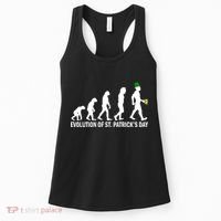 Evolution of St. Patrick's Day Women's Tank Top thumb 0