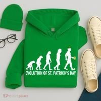 Evolution of St. Patrick's Day Hoodie thumb 4