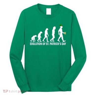 Evolution of St. Patrick's Day Long Sleeve Shirt
