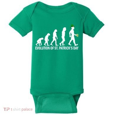 Evolution of St. Patrick's Day Baby Bodysuit