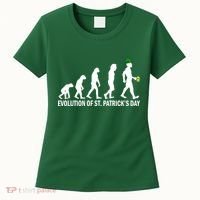 Evolution of St. Patrick's Day Women's T-Shirt thumb 0