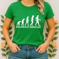 Evolution of St. Patrick's Day Women's T-Shirt thumb 2