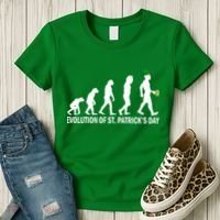 Evolution of St. Patrick's Day Women's T-Shirt thumb 3