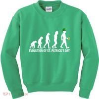Evolution of St. Patrick's Day Kids Sweatshirt thumb 0