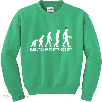 Evolution of St. Patrick's Day Kids Sweatshirt