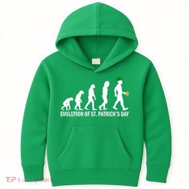 Evolution of St. Patrick's Day Kids Hoodie