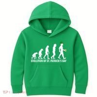 Evolution of St. Patrick's Day Kids Hoodie thumb 0