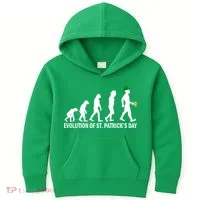 Evolution of St. Patrick's Day Kids Hoodie thumb 0